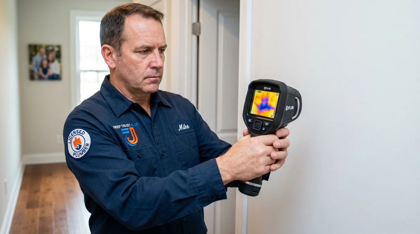 Thermal imaging leak detection by Johns Plumbing LLC in Wurtsboro